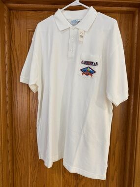New Summer Polo Shirt Embroided Princess Cruises Caribbean sz XL NWT